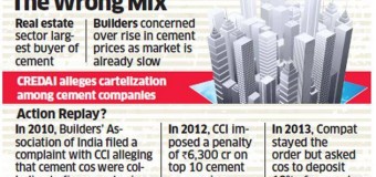 Cement prices up 40% despite low demand from real estate industry